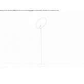 Regulowana aluminiowa lampa podłogowa Recco