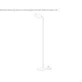 Metalowa lampa podłogowa Rehe