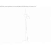 Adjustable steel floor lamp Bavly