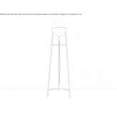 Stalowa lampa podłogowa LED Tapalque