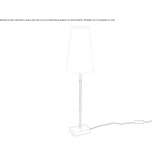 Metal floor lamp with height adjustment Kolt