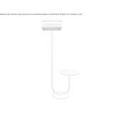 Lampa podłogowa LED z tkaniny Stanley