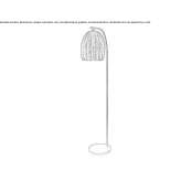 Murano glass floor lamp Tambores