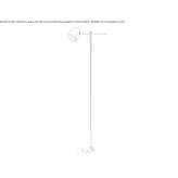 Adjustable brass LED floor lamp Galena