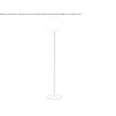Floor lamp in opal glass and metal with a dimmer Hilton