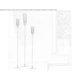 Blown glass floor lamp Temelli