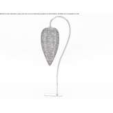 Lampa podłogowa z kryształkami Crezancy
