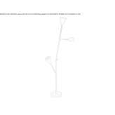Adjustable brass floor lamp Bryant
