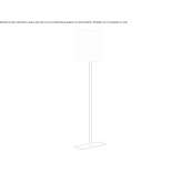 Lampa podłogowa LED z bawełny Vaala