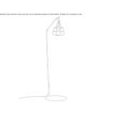 Metalowa lampa podłogowa Cisna