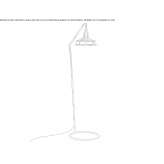 Metal floor lamp Cisna