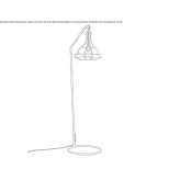 Metalowa lampa podłogowa Cisna