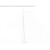 Wooden floor lamp with height adjustment Kaarela