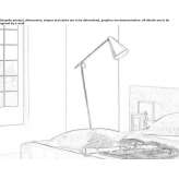 Adjustable metal floor lamp Aimores