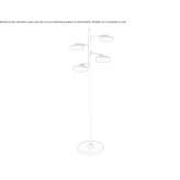 Brass LED floor lamp Tejado