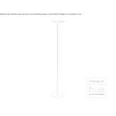 LED floor lamp made of PMMA Hinte