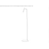 Adjustable metal LED floor lamp Rychwal