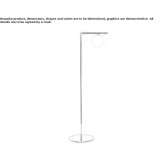 Regulowana metalowa lampa podłogowa Cerezo