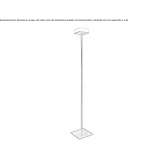 Stalowa lampa podłogowa LED Corbetta