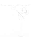 Brass and glass floor lamp Yimnon