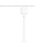 Metalowa lampa podłogowa Camoapa