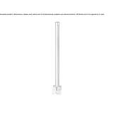 LED floor lamp made of walnut wood Ettrick