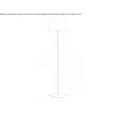Metalowa lampa podłogowa Cheran