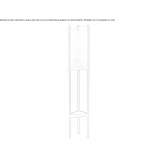 Glass and iron floor lamp Gunnison