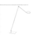 Regulowana lampa podłogowa LED Malyi