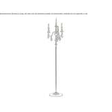 Brass floor lamp with crystals Agna