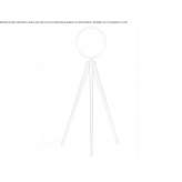Metal LED floor lamp with a stand Milaca