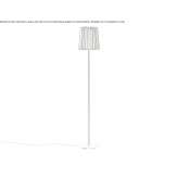 Mosiężna lampa podłogowa LED Abridge