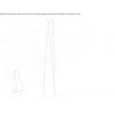 LED floor lamp handmade from fabric Stordal
