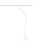 Adjustable metal LED floor lamp with dimmer Hershey