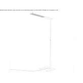 Aluminiowa lampa podłogowa LED Heusden