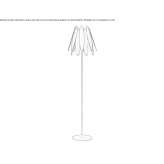 Metalowa lampa podłogowa Narlica