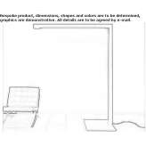 Metal LED floor lamp Gjinaj