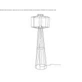 Metal floor lamp Warhem