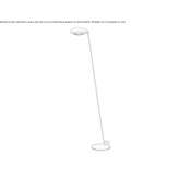 Adjustable metal LED floor lamp with dimmer Grasmere