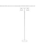 Metal floor lamp Pachas
