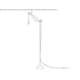 Metalowa lampa podłogowa Fram