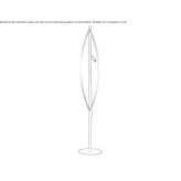 Metal LED floor lamp Jerica