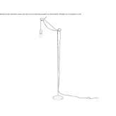 Metalowa lampa podłogowa Fram