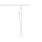 Metalowa lampa podłogowa Roros