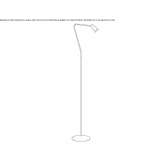 Regulowana metalowa lampa podłogowa LED Santorso