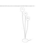 Metalowa lampa podłogowa Casla
