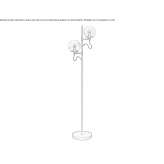 Metalowa lampa podłogowa Milmort