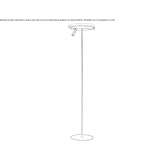 Metalowa lampa podłogowa LED Jerica