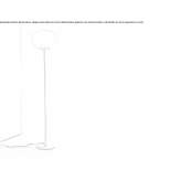 Blown glass floor lamp Zomba