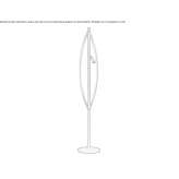 Metal LED floor lamp Jerica